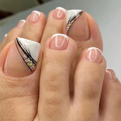 French Toe Press Nail Set