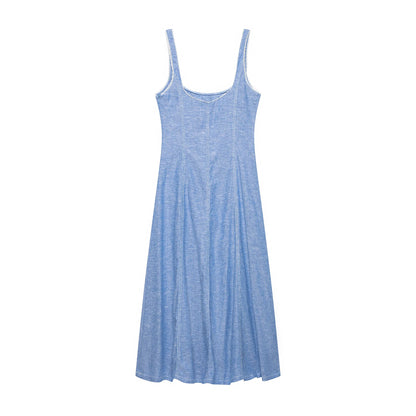 Denim Slip Dress