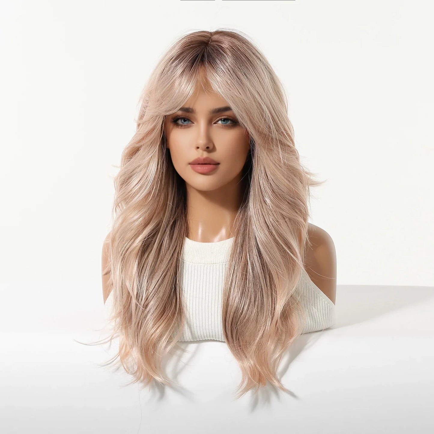 Rose Blonde Wavy Wig