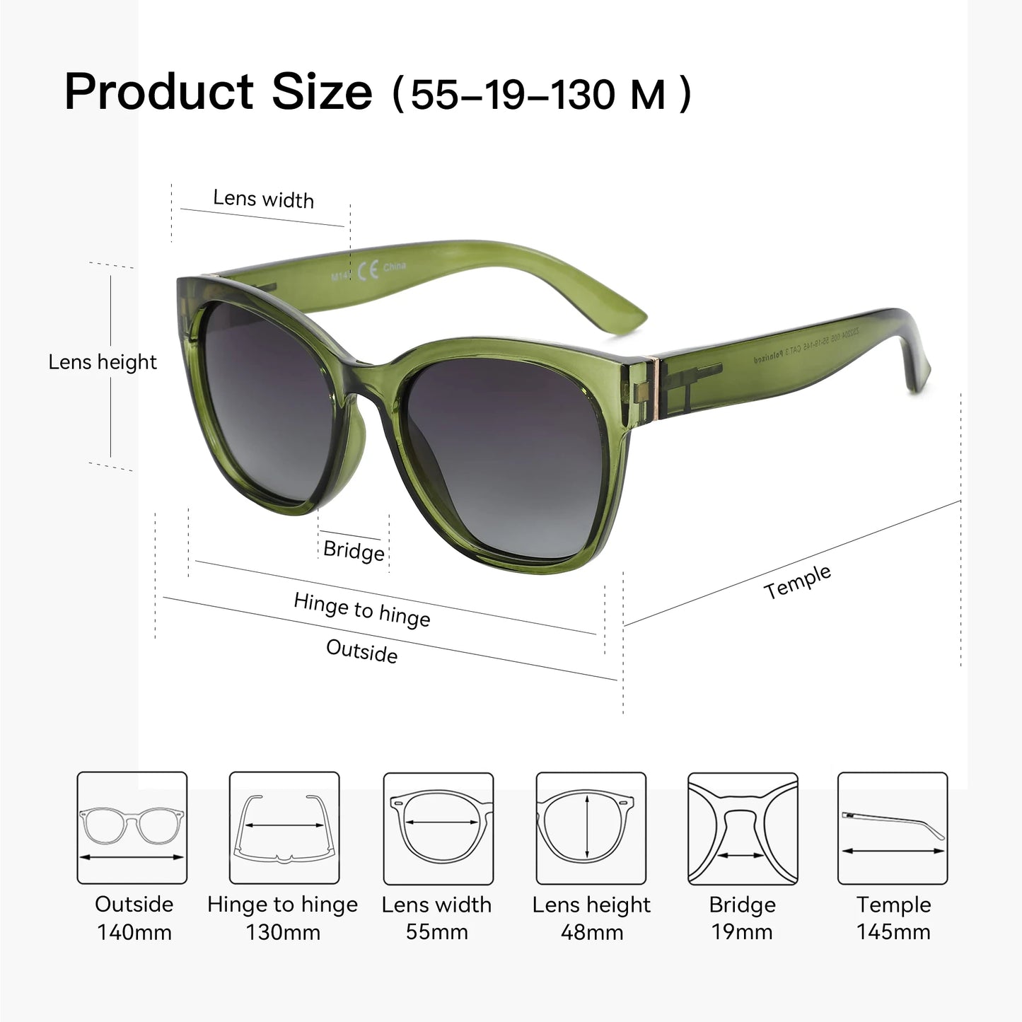 Butterfly Polarized UV Sunglasses