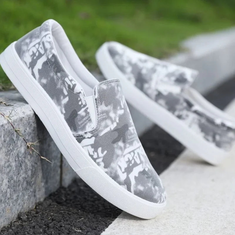 Slip-On Round-Toe Casual Sneakers