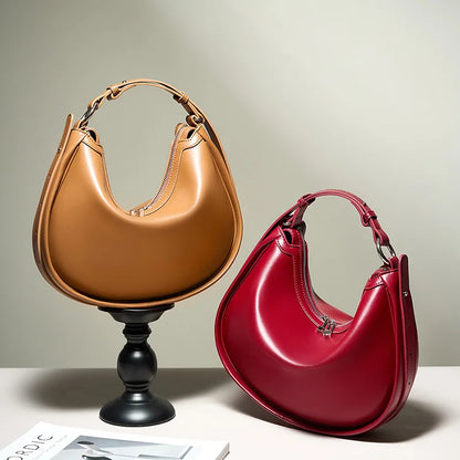 Half Moon Leather Bag