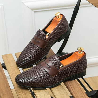 Leather Slip-on European Shoes