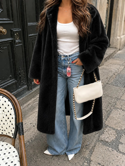 Long Faux Fur Coat