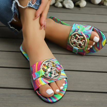 Shallow PU Summer Slippers