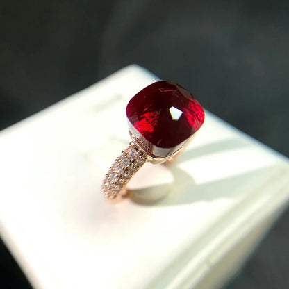 Candy Zircon Crystal Ring