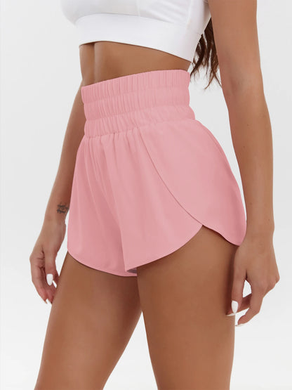 Loose Elastic-Waist Shorts