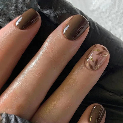 Green Leopard Press On Nails