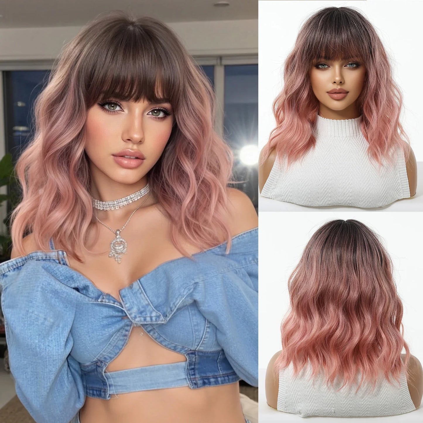 Short Wavy Bob Wig