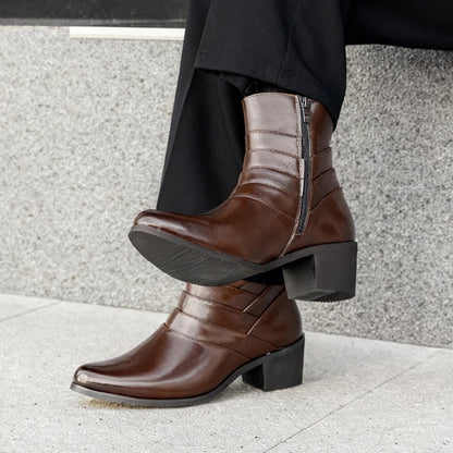Black Leather Chelsea Boots