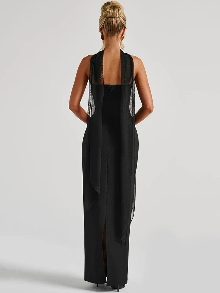 Strapless Backless Maxi Dress