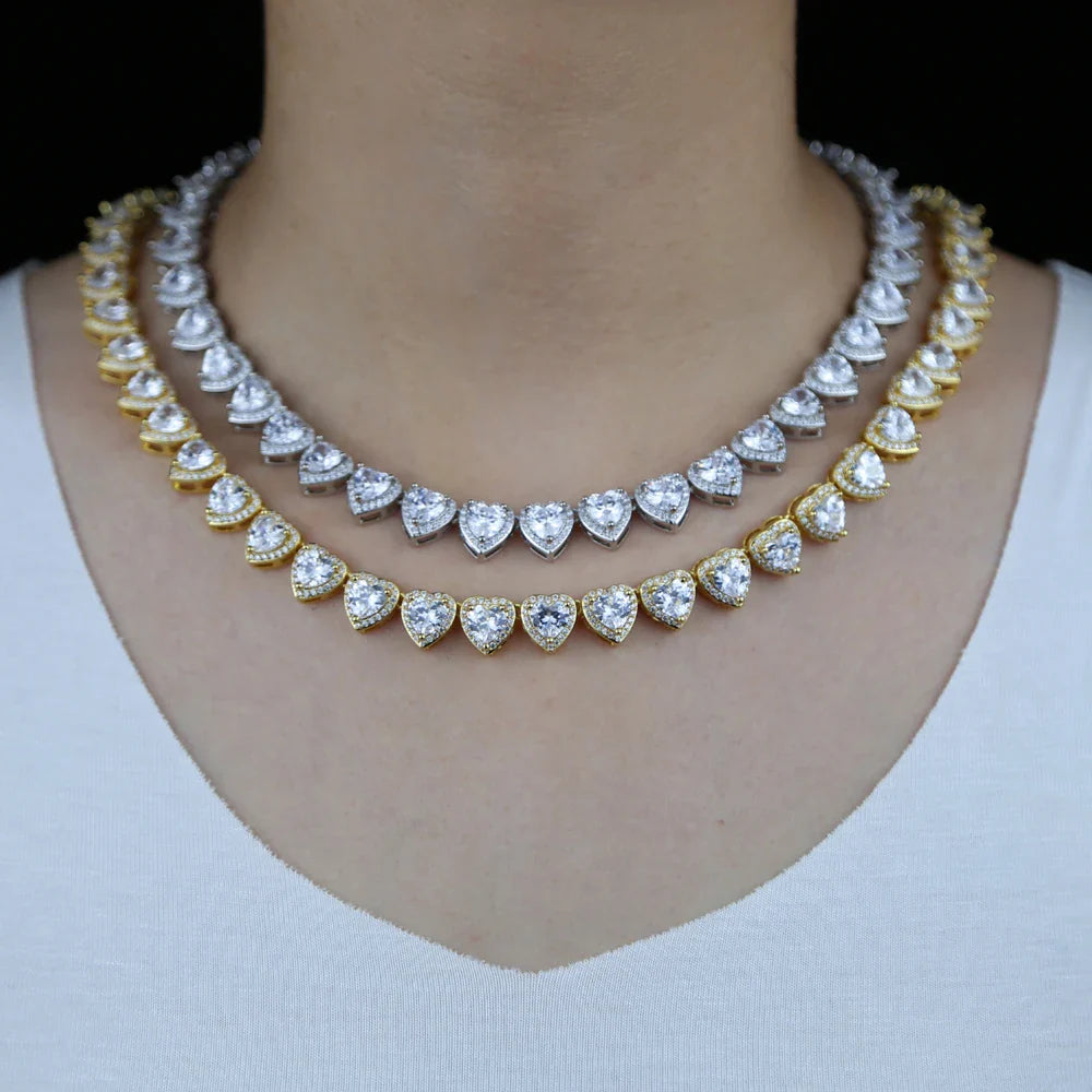 Heart CZ Choker