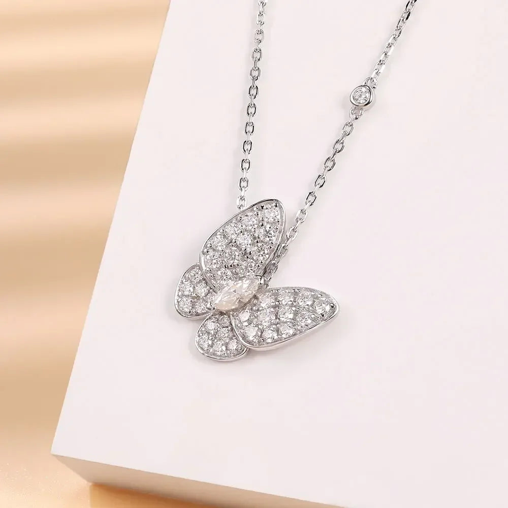 Butterfly Moissanite Necklace