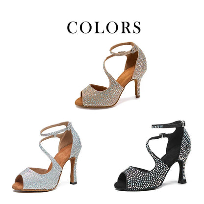 Rhinestone Latin Dance Shoes