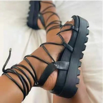 Roman Cross Strap Sandals