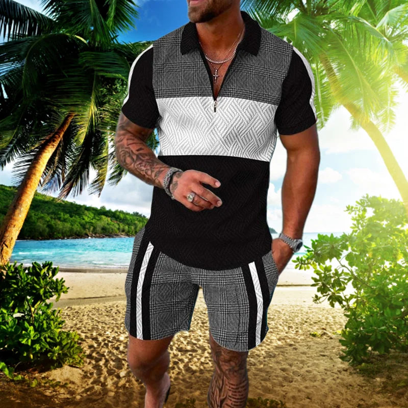 3D Print Polo Zip Tracksuit Set