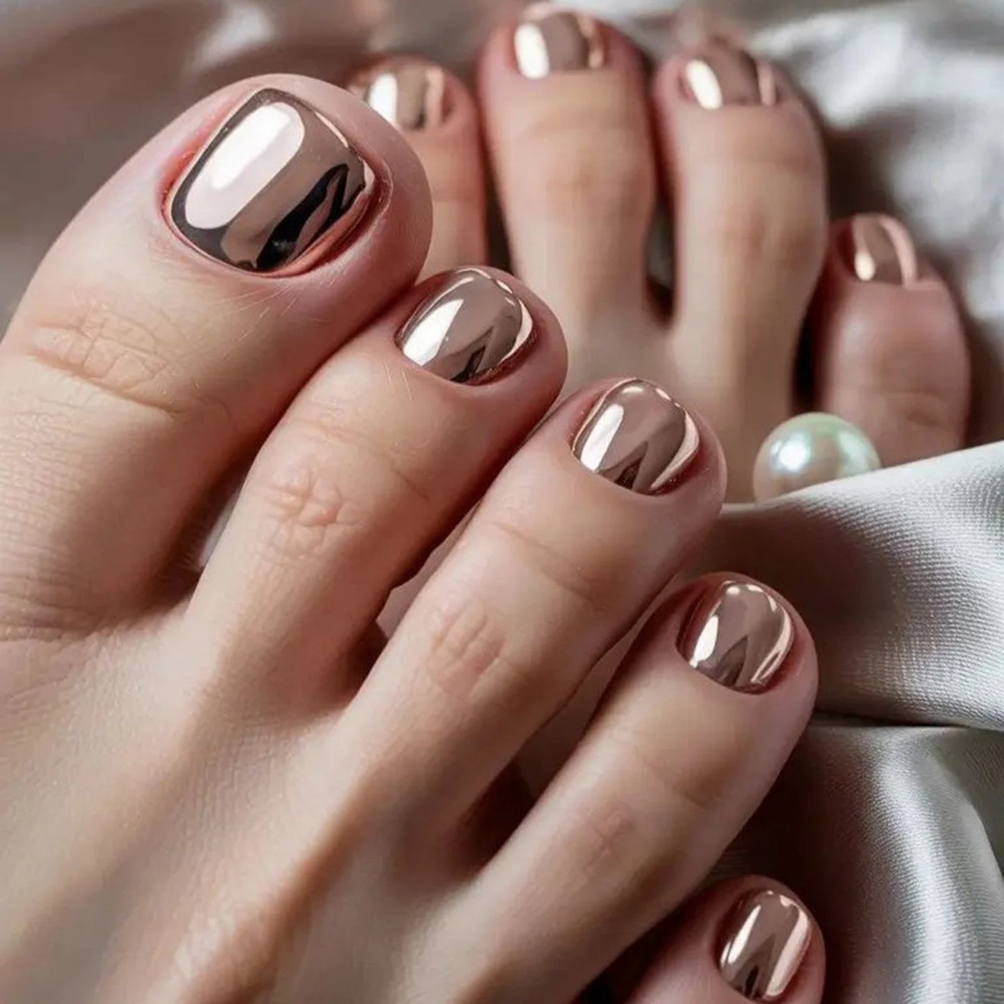 Mirror Toe Press Nail Set