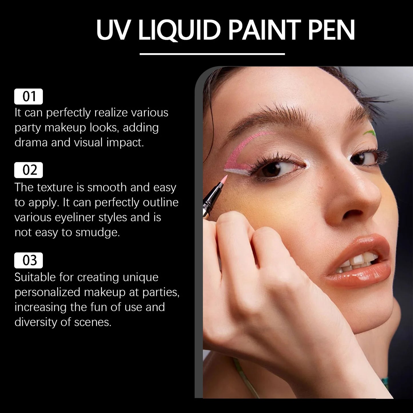 8Pcs Liquid Glitter Eyeliner Set