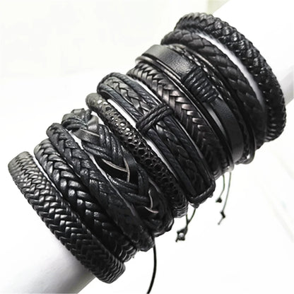 Leather Wrap Rope Bracelet