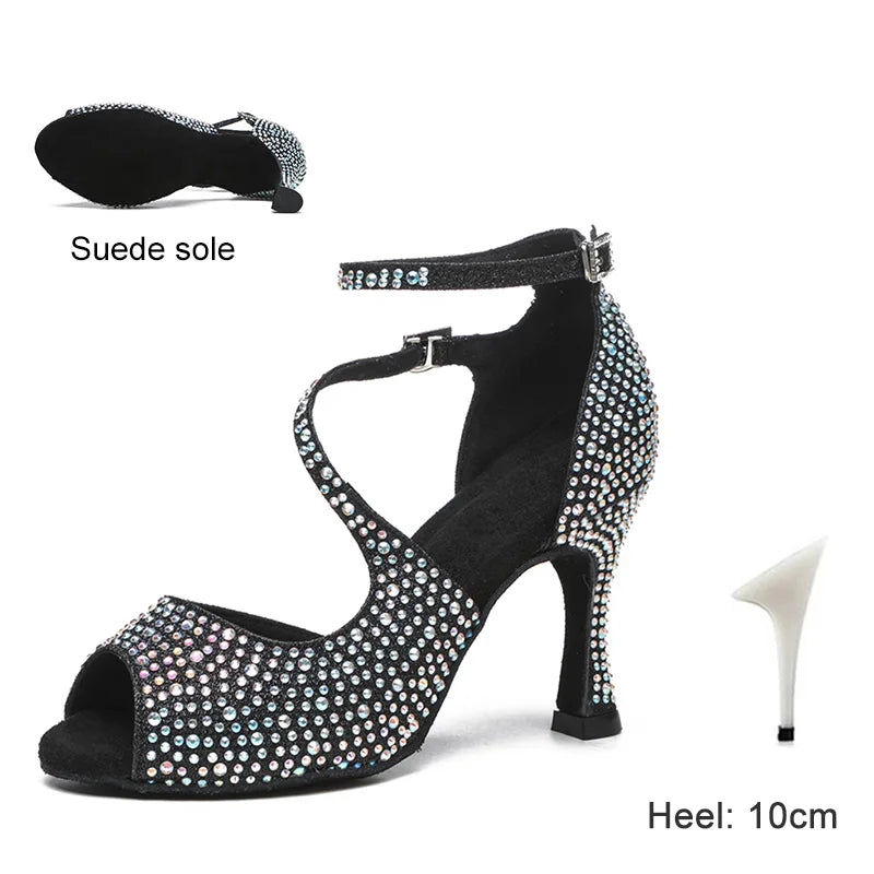 Rhinestone Latin Dance Shoes