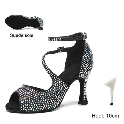 Rhinestone Latin Dance Shoes