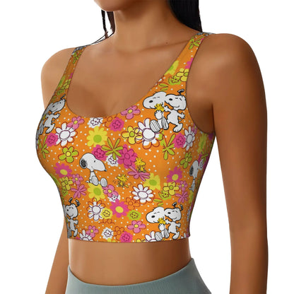 Dog Cartoon Print Bra