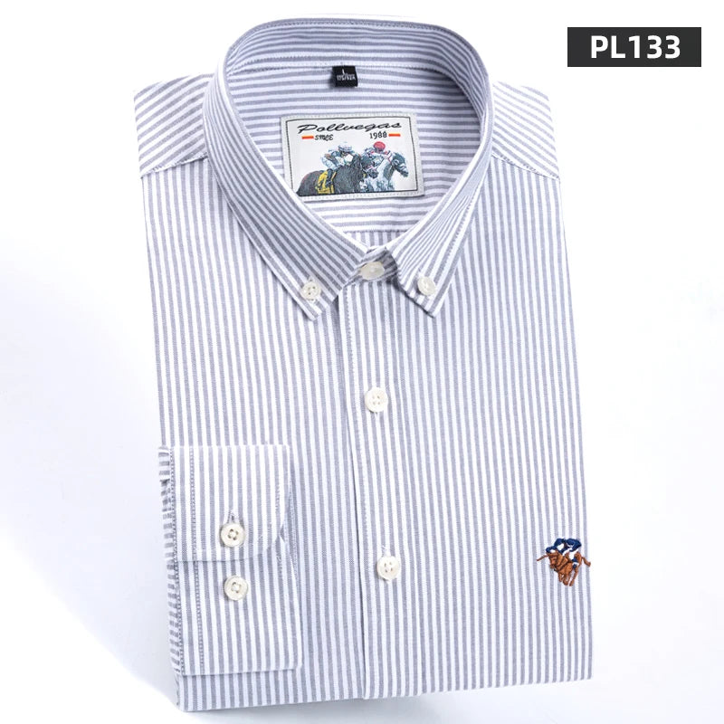 Oxford Striped Business Shirt