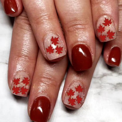 Pink Floral Press On Nails
