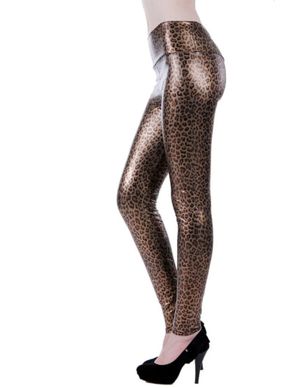 Leopard Print Cycling Leggings