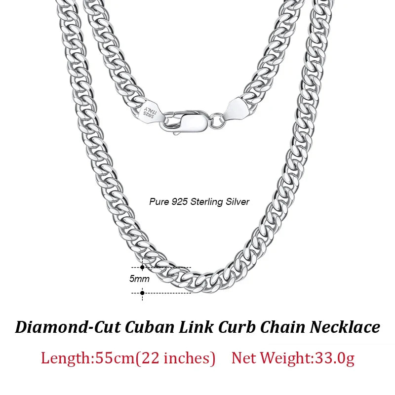 Italian Silver Cuban Bracelet