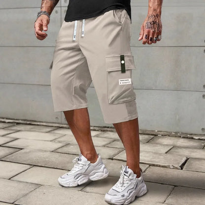 Straight Leg Cargo Capri Shorts