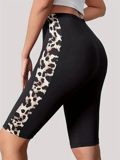 Leopard Print Sports Shorts