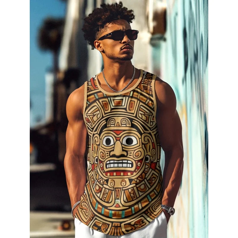 Retro Leopard Print Tank Top