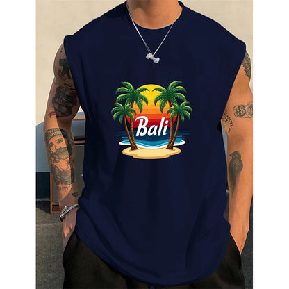 Bali Coconut Print Tank Top
