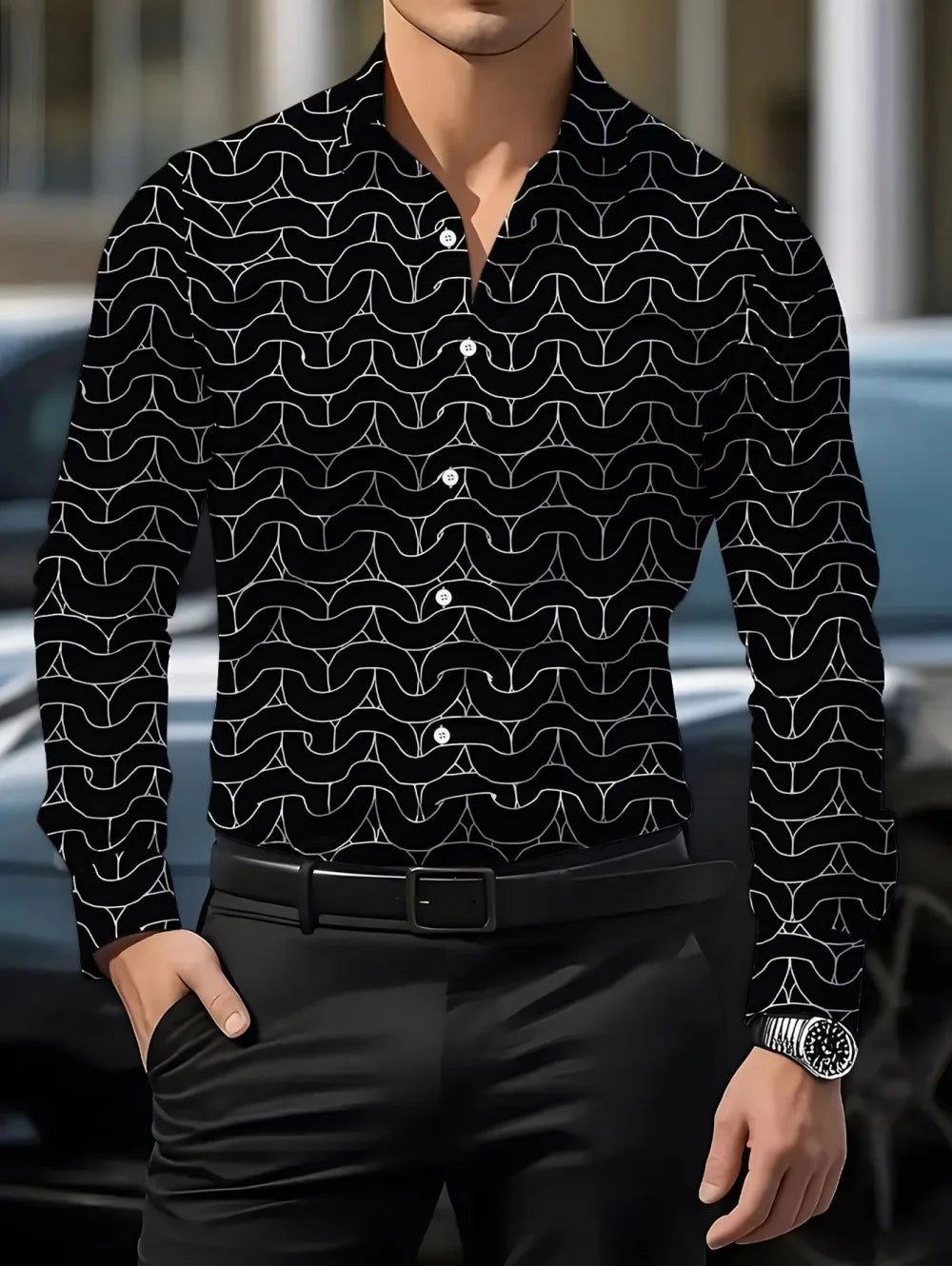 Printed Smart Casual Shirt