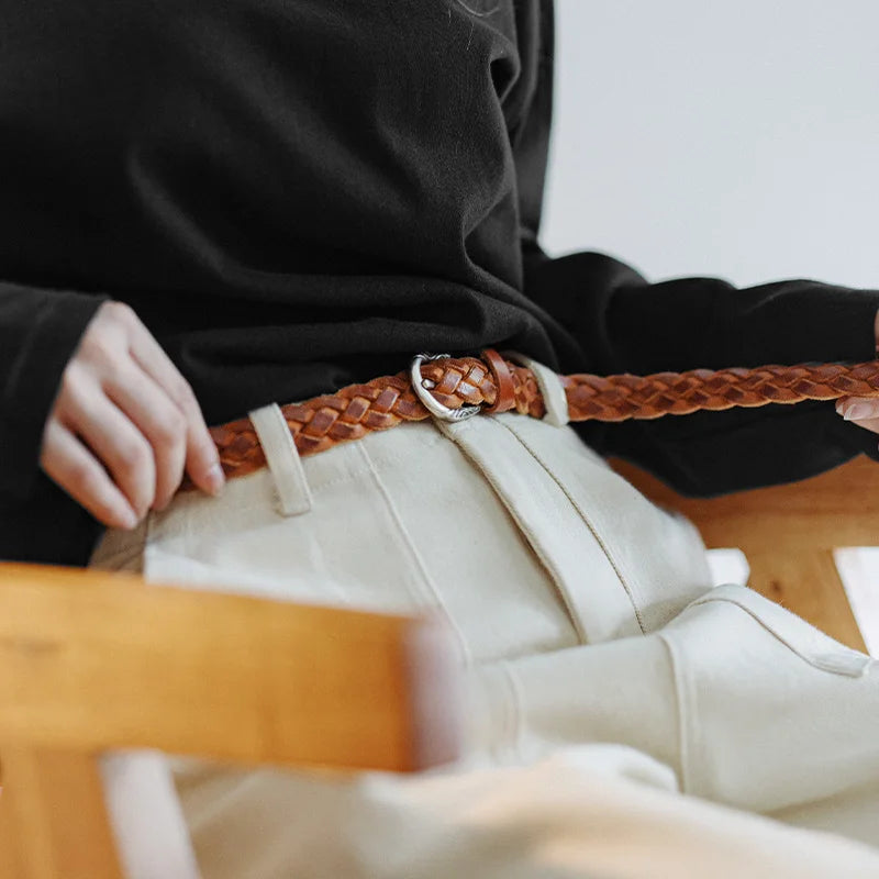 Braided Leather Belt
