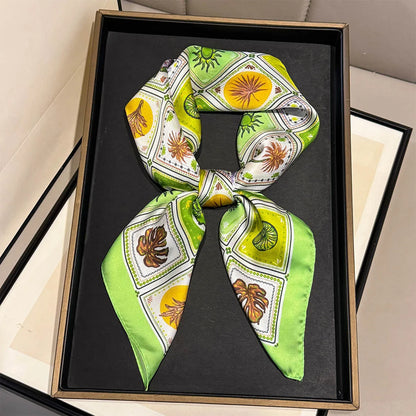 Tropical Print Square Scarf