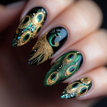 Ocean Blue Press Nails