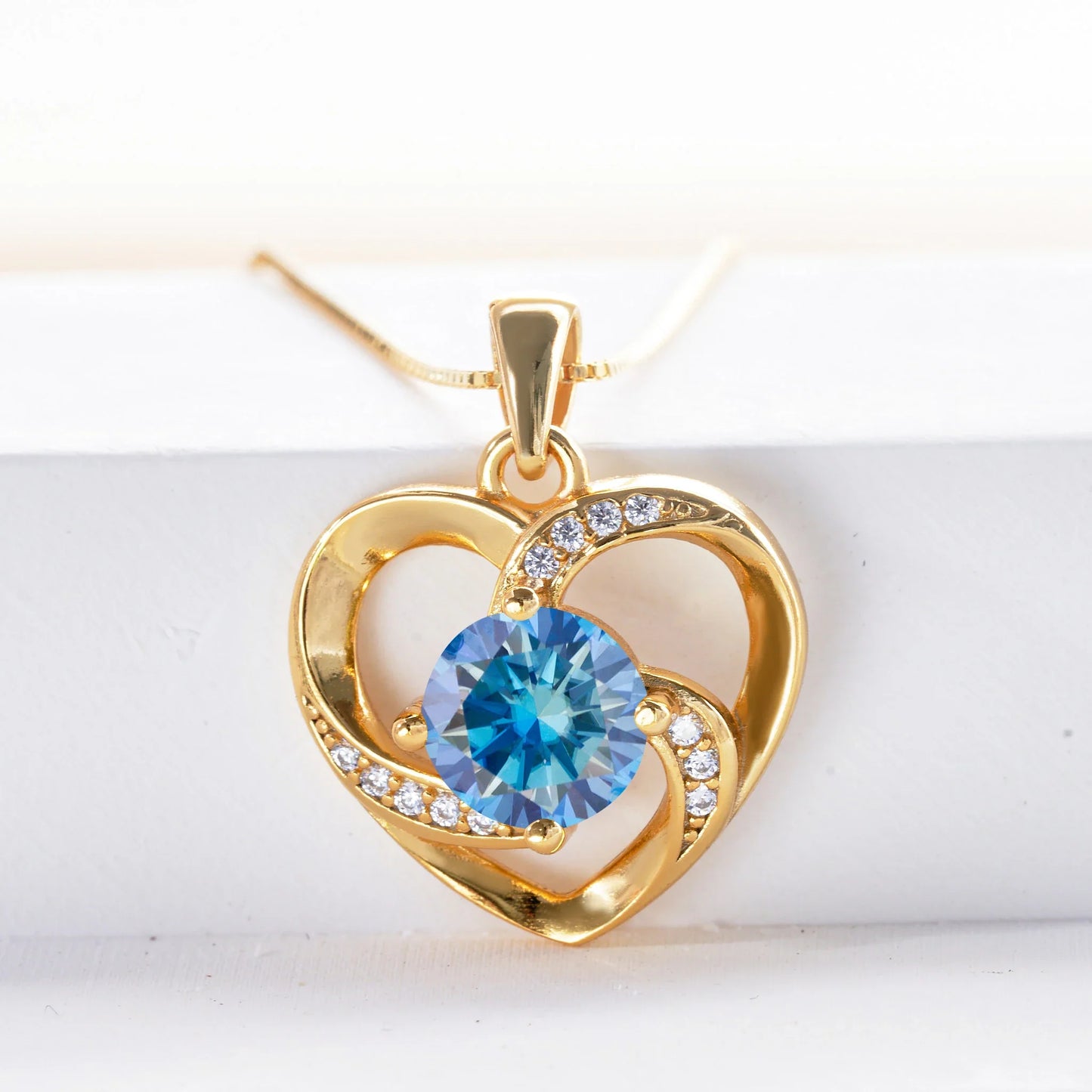 Moissanite Heart Necklace