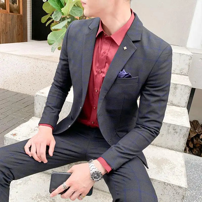 Boutique Slim-Fit Business Suit Set