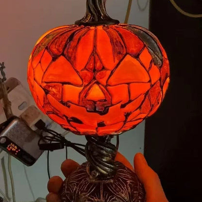 Resin Pumpkin Night Light