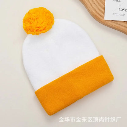 Cuffed Pom Beanie and Gloves Set