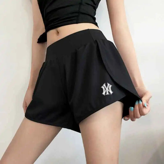 Elastic-Waist Workout Shorts