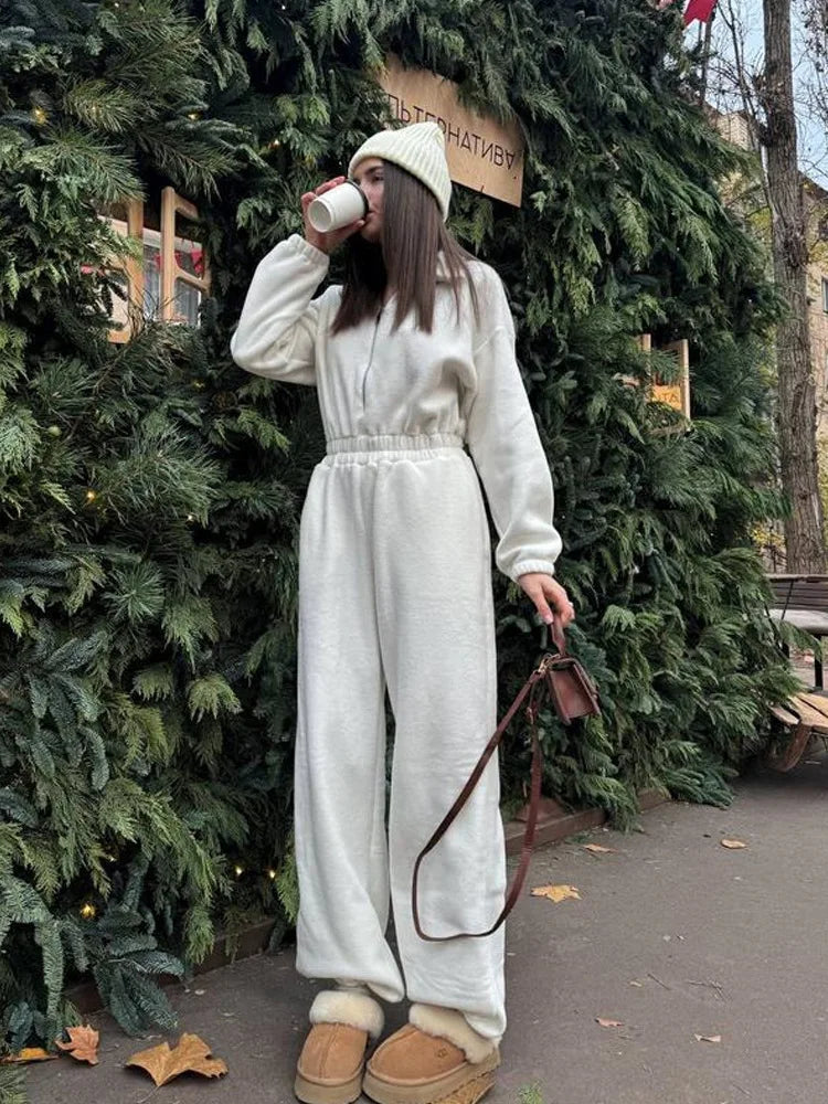 Long Sleeve Casual Jumpsuit