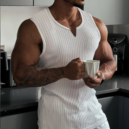 V-Neck Stripe Training Vest