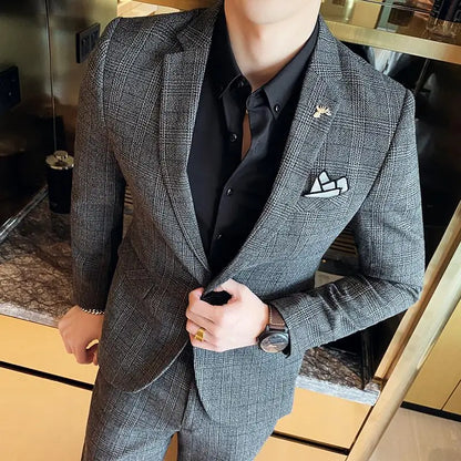 Boutique Slim-Fit Business Suit Set