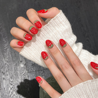 Red Resin Press Nail Set