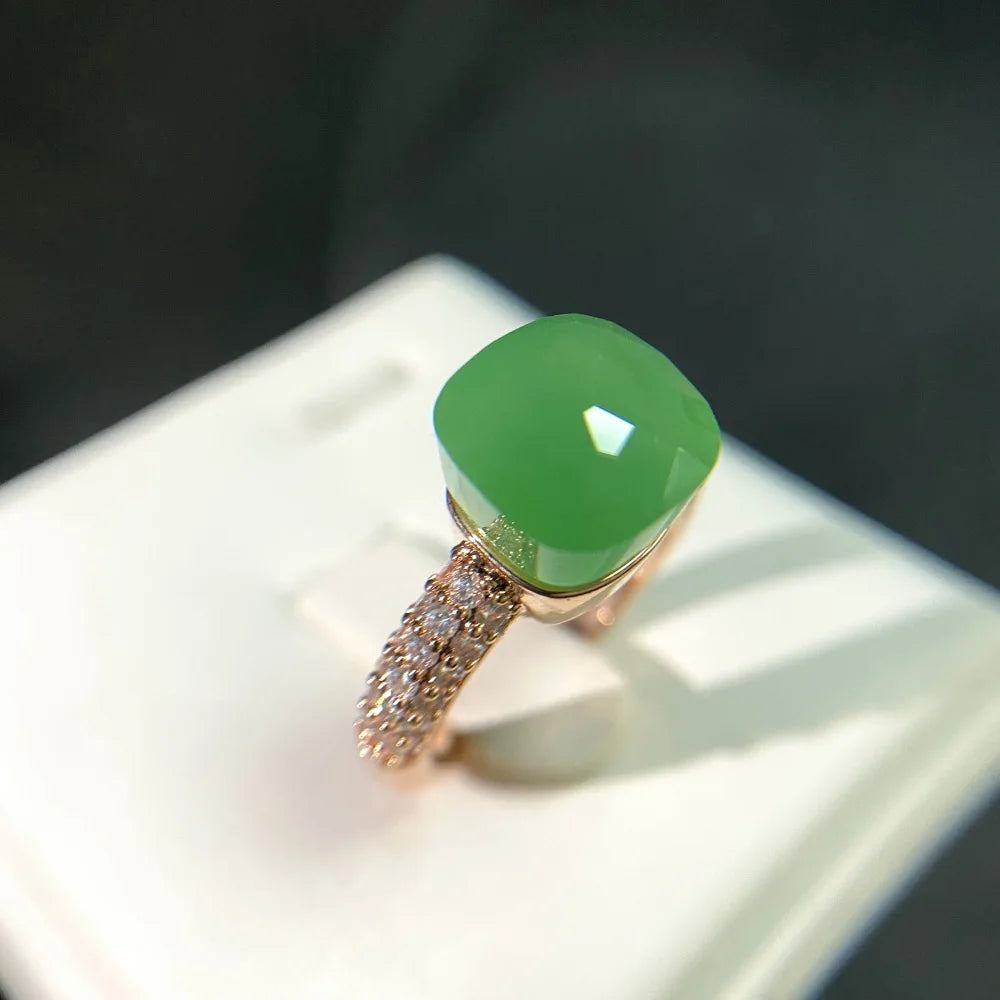 Candy Zircon Crystal Ring