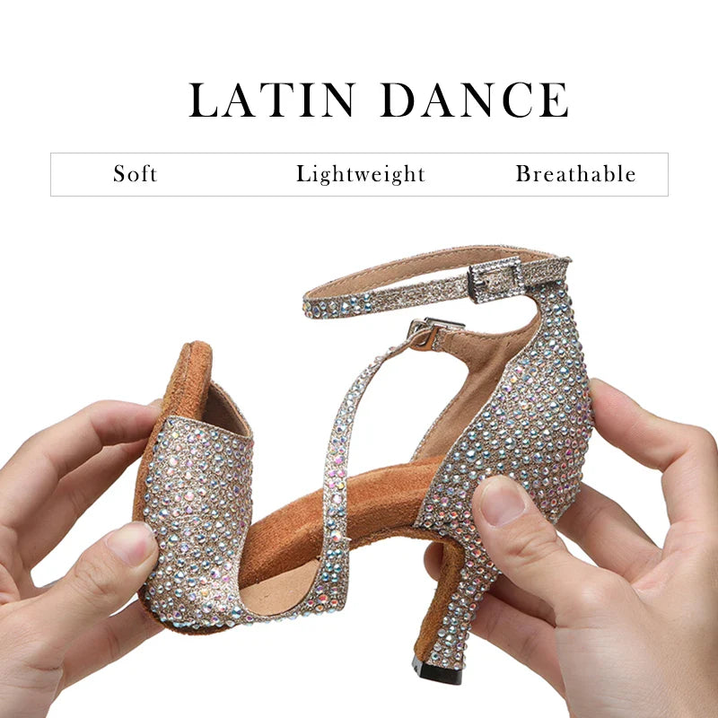 Rhinestone Latin Dance Shoes