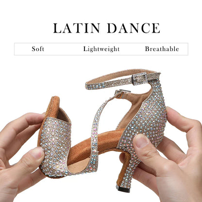 Rhinestone Latin Dance Shoes